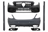 Kit exterior complet Mercedes E-Class W213 2016-2019 cu ornamente tobe negre