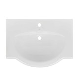 Lavoar incastrat Cersanit Emilia, alb, rotunjit, 70 cm