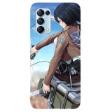 Husa compatibila cu Oppo A31 model Mikasa Atack on titan, Silicon, TPU, Viceversa, Transparent, Carcasa