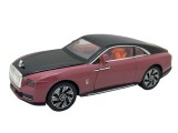 Macheta Rolls Royce Spectre 1/24 replica metal cu sunete si lumini - Rosu visiniu