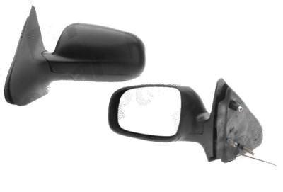 Oglinda exterioara VW Polo (6N2) Hatchback 10.1999-09.2001 Partea Stanga Crom Asferica Manuala Prin Cablu Fara Incalzire 6E08575370 carcasa grunduita foto