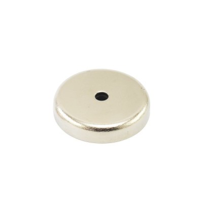 Magnet ferită oală D 40 mm cu gaură cu șanfren foto