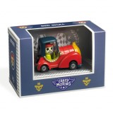 Masina de epoca metalica Red Skull Colectia Crazy Motors ,rosu,6x4.3x4.2 cm