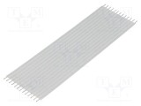 Conector cablu jumper flexibil TE Connectivity Flexstrip 2,54mm 13 pini drepte 101,6mm Nomex