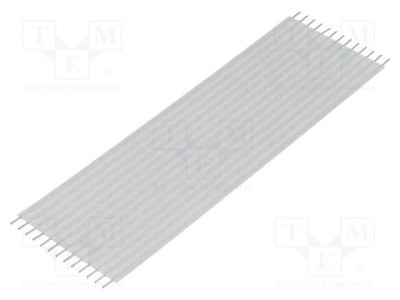 Conector cablu jumper flexibil TE Connectivity Flexstrip 2,54mm 13 pini drepte 101,6mm Nomex foto