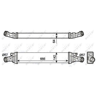 Radiator intercooler Nrf 30289 foto
