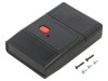 Carcasa pentru pilot SUPERTRONIC ABS Neagra, PP064BN-S, 1 buton, Dimensiuni 60x90x22mm