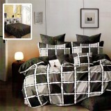 Cumpara ieftin Lenjerie pat dublu,bumbac finet,6 piese,cearceaf normal 220x240cm, cearceaf pilota 200x220cm, 2 fete de perna 50x70, 2 fete de perna 70x70-M365