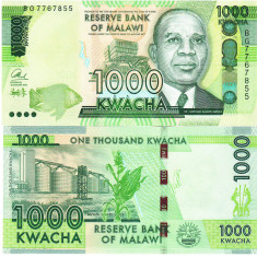 Malawi 1 000 Kwacha 2016 P-67b UNC