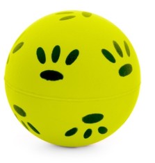 Jucarie minge neon cu labute &oslash; 4,7 cm