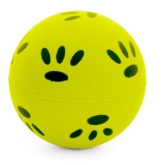 Jucarie minge neon cu labute &oslash; 4,7 cm
