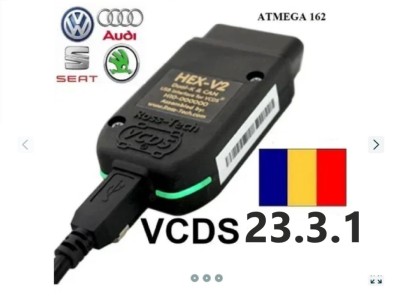 Tester Diagnoza Auto VCDS VAG COM 24.5/23.3 HEX V2 VW/AUDI/SKODA/SEAT PRODUS NOU foto