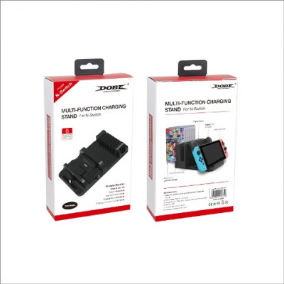 Stand incarcare Nintendo Switch / Pro Controller / Joy Con + USB HUB + stand 6 jocuri foto