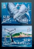 Pitcairn Island 2006 balene, fauna marina ,mamifere marine, serie 2v.&nbsp;mnh