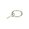 Belciug cu holsurub de 4 mm, auriu, inel 3 x 35 mm, tija 20 mm, 100 buc / set