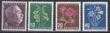 Elvetia 1948 - Pro Juventute - Cea de-a 100-a aniversare a lui Ulrich Wille -Flori, MNH, Nestampilat
