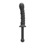 Dildo Double Ended with Raised Dots Negru