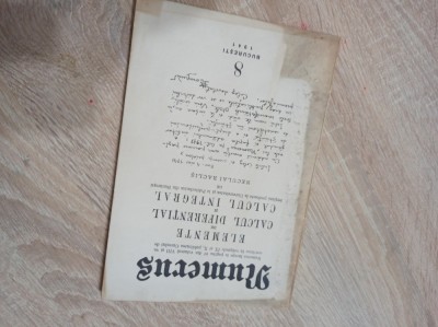 NUMERUS , REVISTA LUNARA DE MATEMATICI ELEMENTARE PENTRU INVATAMANTUL SECUNDAR , VOL 8 * 1941 foto
