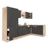 Dulap Bucatarie Colt Leziter Yorki 310 Stejar Sonoma Antracit Modular 310cm