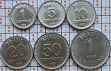 Set 6 monede Brazilia 1, 5, 10, 20, 50 centavos 1 cruzado 1986 - 1988 UNC - A024, America Centrala si de Sud