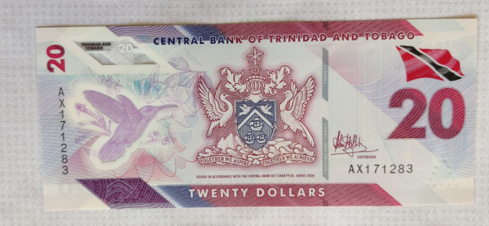 Trinidad Tobago - 20 Dolari (2020) polimer