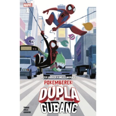 P&amp;oacute;kemberek: Peter Parker &amp;eacute;s Miles Morales - Dupla gubanc 1. - Mariko Tamaki foto