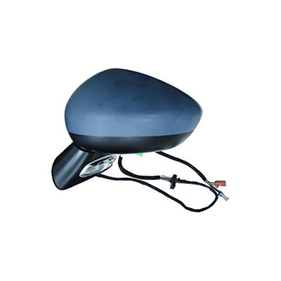 Oglinda exterioara Citroen C4 (B7), 09.2010-2011, partea stanga, culoare sticla crom, sticla convexa, carcasa grunduita, ajustare electrica, cu senzo foto