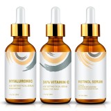 Pachet Premium Ser facial x 3, Acid Hialuronic, Vitamina C, Retinol, Envisha Sevich