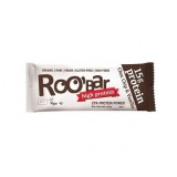 Baton proteic Roobar vanilie ciocolata bio raw 60g