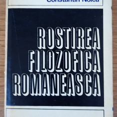 Rostirea filozofică românească, Constantin Noica
