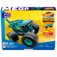 Set de constructie, Hot Wheels, Monster Truck, Mega Wrex, 187 piese, HDJ95