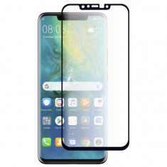 Folie Sticla BestSuit NanoGlass Hot Bending pentru Huawei Mate 20 Pro 3D Negru Full Cover Acopera tot ecranul foto