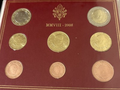 Vatican 2008 - set complet de la 1 cent la 2 euro BU foto
