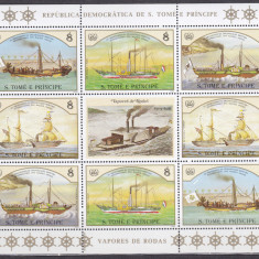 DB1 Transporturi Sao Tome Vapoare Corabii MS MNH