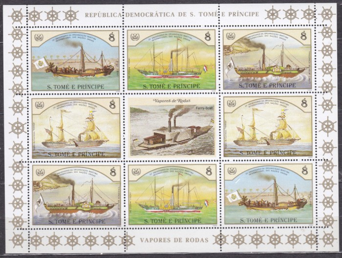 DB1 Transporturi Sao Tome Vapoare Corabii MS MNH