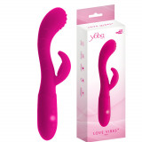 Vibrator de tip iepuraș cu o formă curbată și ergonomică. 10 vibrații.