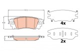 TRW GDB4459 set placute frana,frana disc