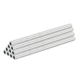 Set de tije pentru lămpi M8, 10 buc, tub gol, adaptor cu filet pentru lămpi &ndash; Zinc alb