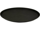 YATO GASTRO Tava servire anti-alunecare rotunda neagra, diametru 405 mm