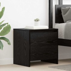 vidaXL Dulap de noapte Stejar negru 45 x 34 x 44.5 cm Lemn compozit 875236