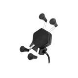 Suport de telefon prindere pe ghidon sau oglinda (4 puncte) cu incarcare USB