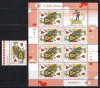 Belarus 2004 Mi 529 + klb MNH - Timbru de felicitare pentru Ziua Indragostitilor, Nestampilat