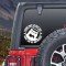 Sticker auto off road you can go fast, alb, 30x30 cm, folie oracal, autocolant exterior rezistent uv si intemperii