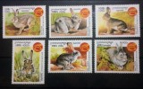 Cambodgia 1999 iepuri , fauna Anul nou chinezesc al iepurelui, serie 6v. neștampilată
