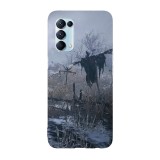 Husa compatibila cu Oppo A54 5G, Viceversa, model Scarecrow Resident Evil 8, Silicon, TPU, Transparent, Carcasa