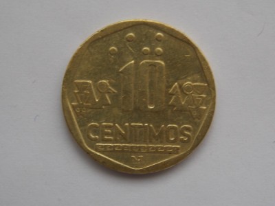 10 CENTIMOS 1996 PERU foto