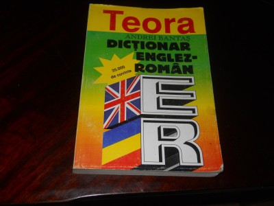 DICTIONAR ENGLEZ-ROMAN 35.000 CUVINTE - ANDREI BANTAS, 1994 foto