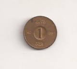 Moneda Suedia - 1 Ore 1966