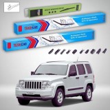 Cumpara ieftin Ștergătoare Jeep Cherokee KK 2008-prezent | Set Față și Spate Flat Premium &ndash; TeamCar&reg;