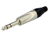 Mufă Jack 6,3mm Stereo Drept pe Cablu
